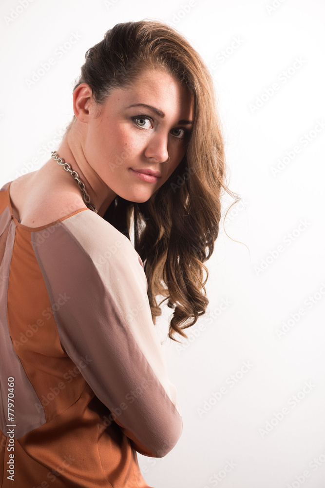 Attractive Brown Hair Model Attractive Brown Hair Model