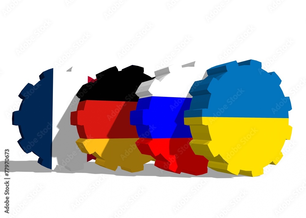 Fototapeta premium normandy quartet meet abstract relative background