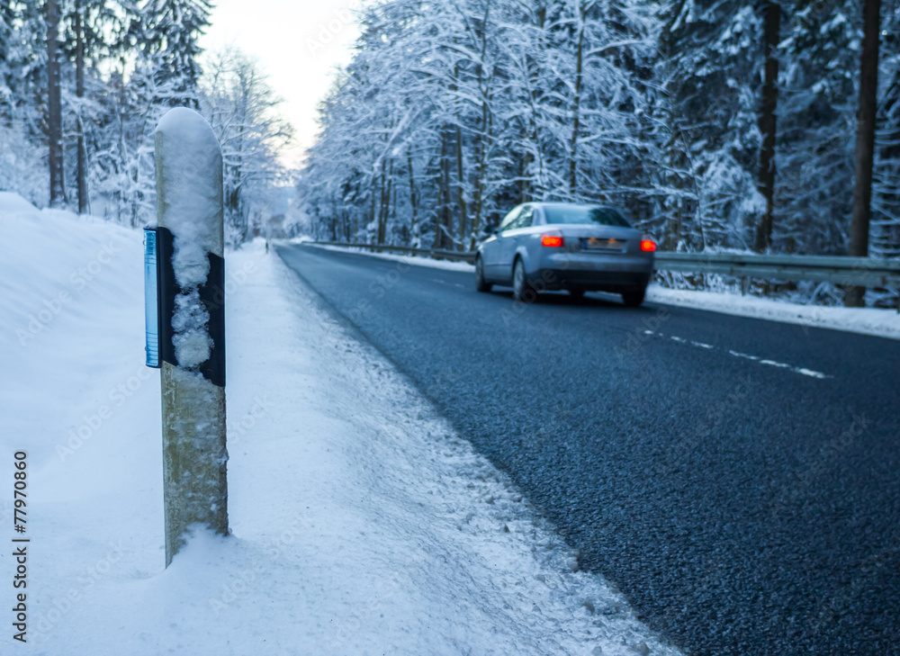 winter street sign winter street sign