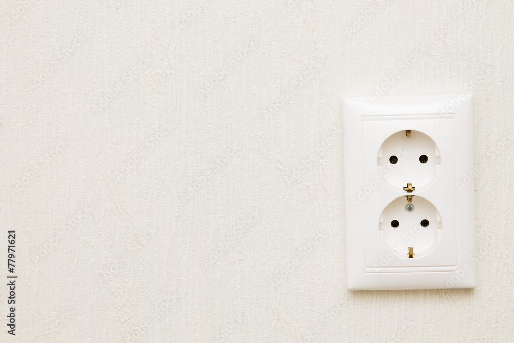 double socket on wall double socket on wall