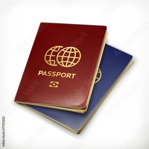 Passport, vector illustration