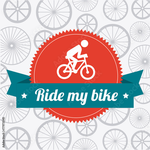 Bike design, vector illustration.