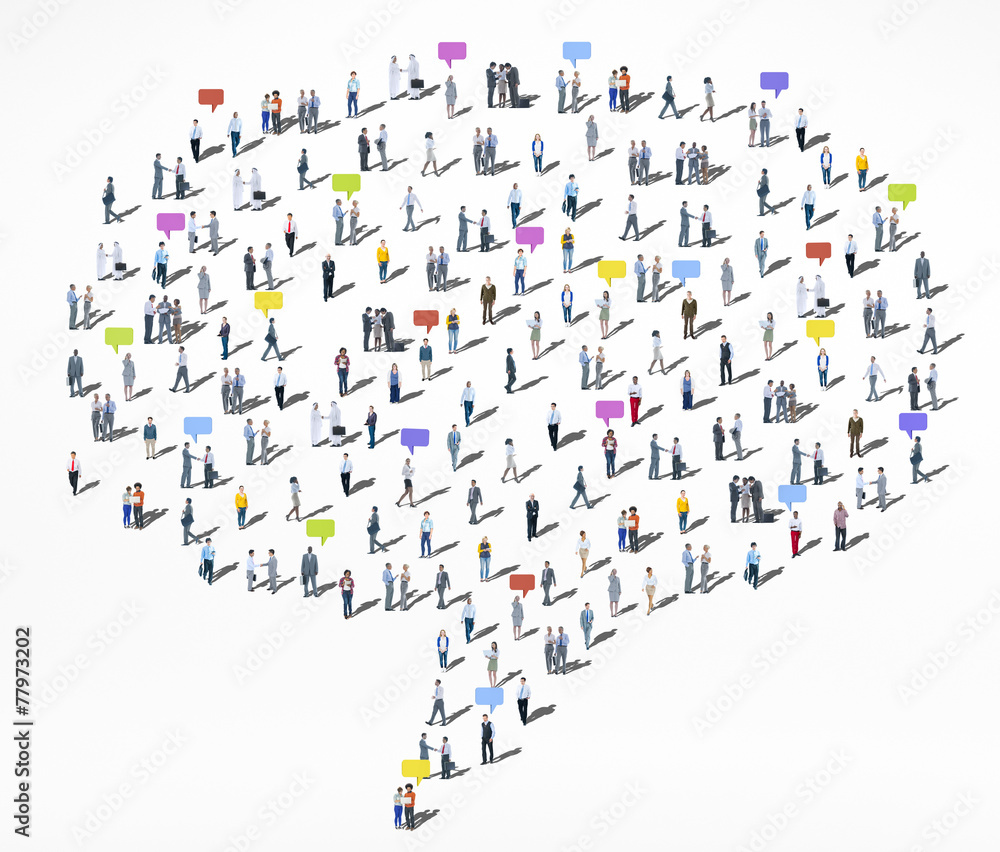 People Diversity Crowd Community Communication Concept People Diversity Crowd Community Communication Concept