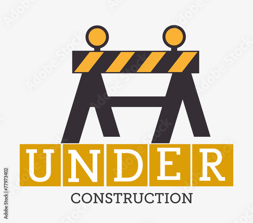 Construction design, vector illustration.
