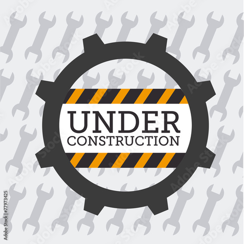 Construction design, vector illustration.