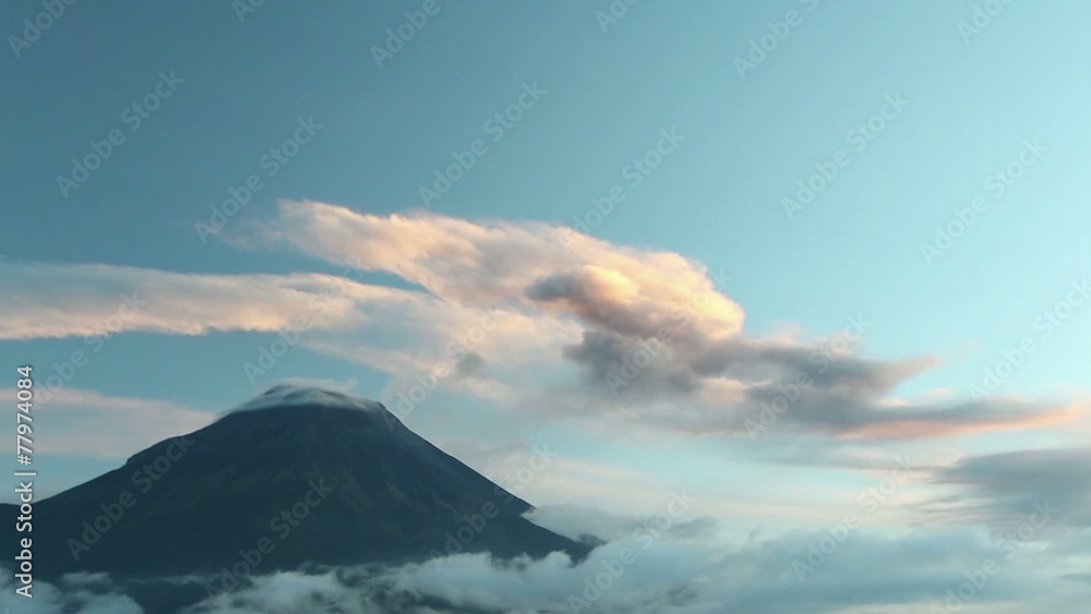 Tungurahua Volcano erupting, Ecuador, Time-lapse Tungurahua Volcano erupting, Ecuador, Time-lapse