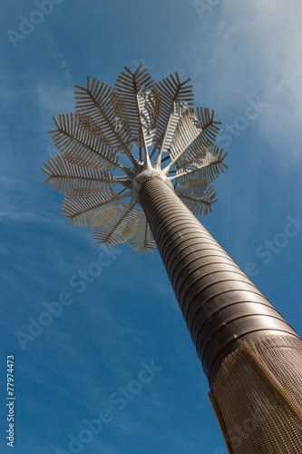 Nikau palm sculpture in Welllington