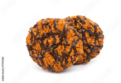 cookies with chocolate glaze