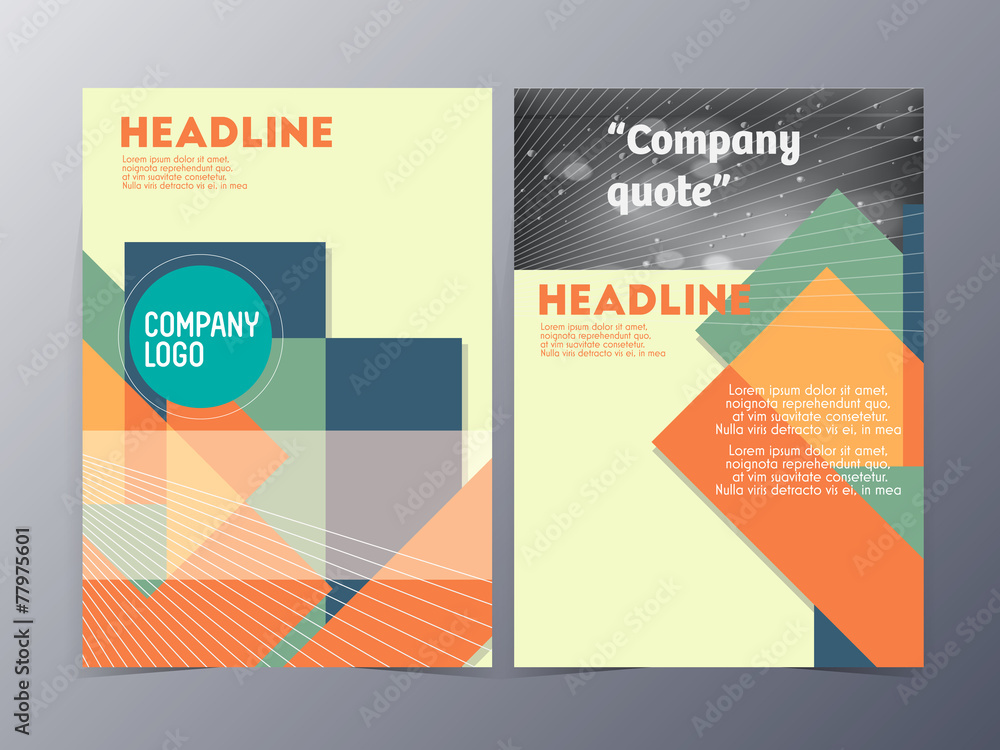 abstract colorful geometric pattern brochure design template vec abstract colorful geometric pattern brochure design template vec