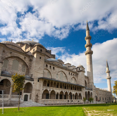 Exterior of  Suleymaniye mosque,  Istanbul