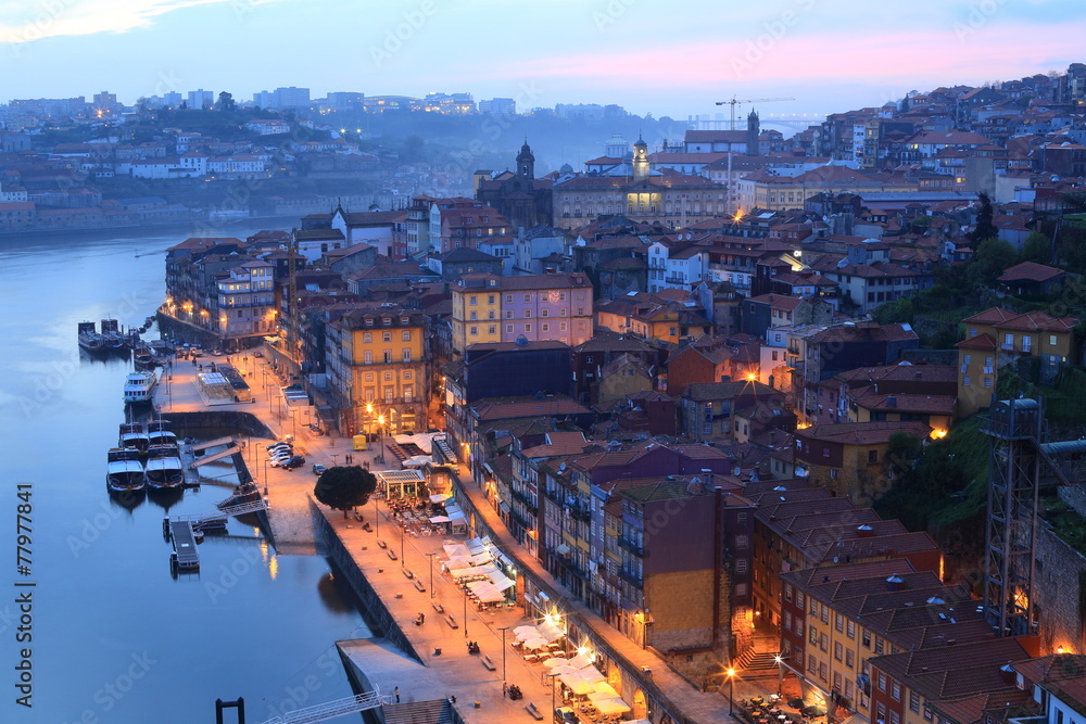 Porto in the evening, Portugal