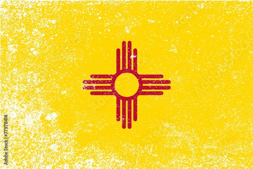 New Mexico State Flag Grunge