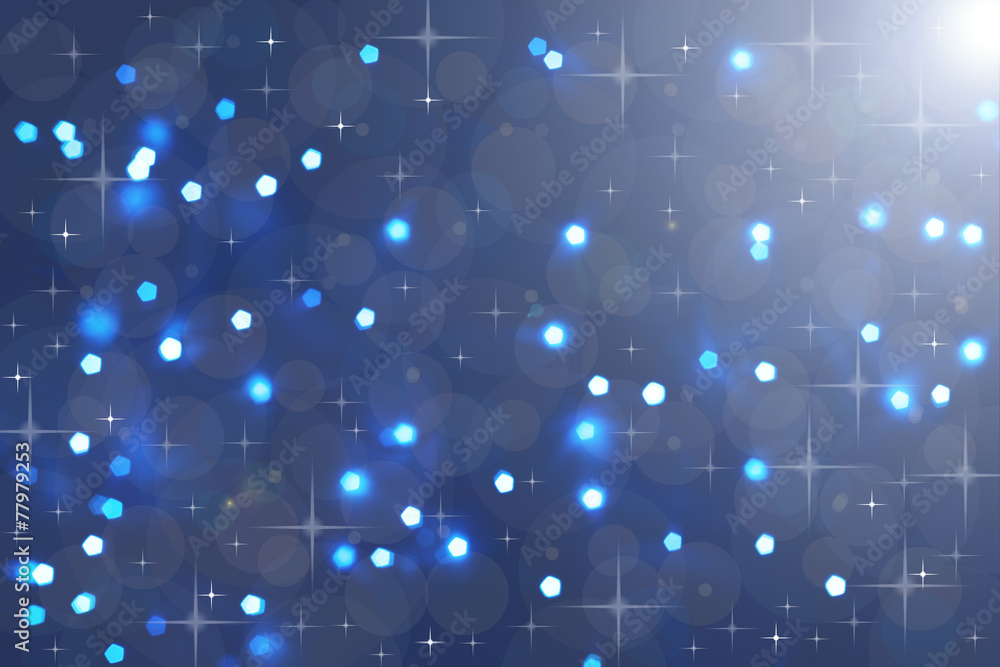 Defocused abstract blue christmas background Defocused abstract blue christmas background