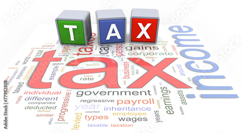 3d buzzword text tax