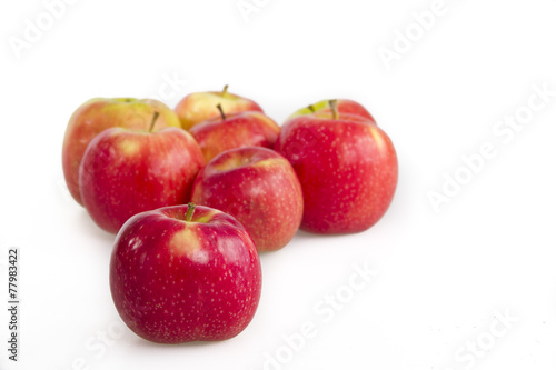 red apples isolated