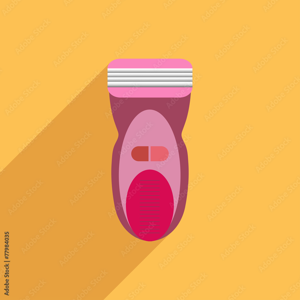 Flat Icon of machine for shaving Flat Icon of machine for shaving