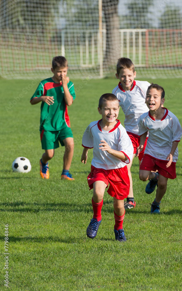 Fototapeta premium Kids soccer