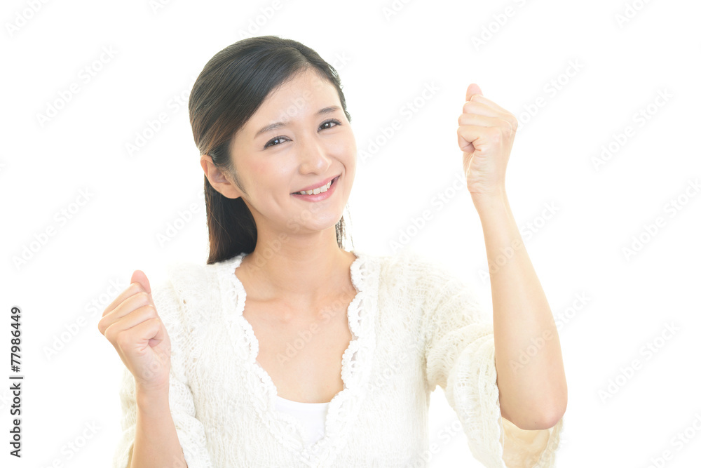 喜ぶ女性 喜ぶ女性
