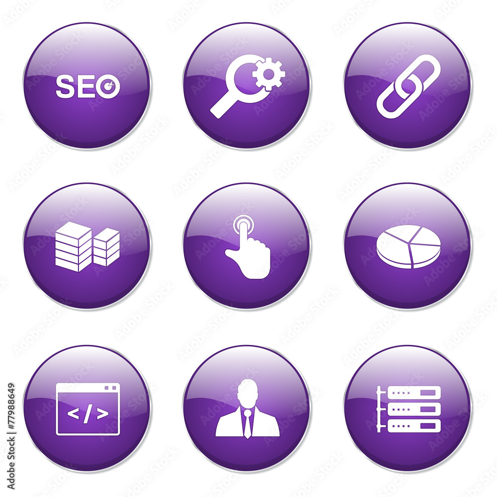 SEO Internet Sign Violet Vector Button Icon Design Set 11 SEO Internet Sign Violet Vector Button Icon Design Set 11
