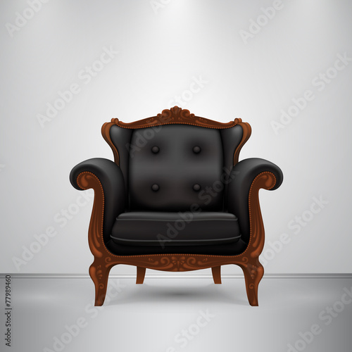 Retro chair black