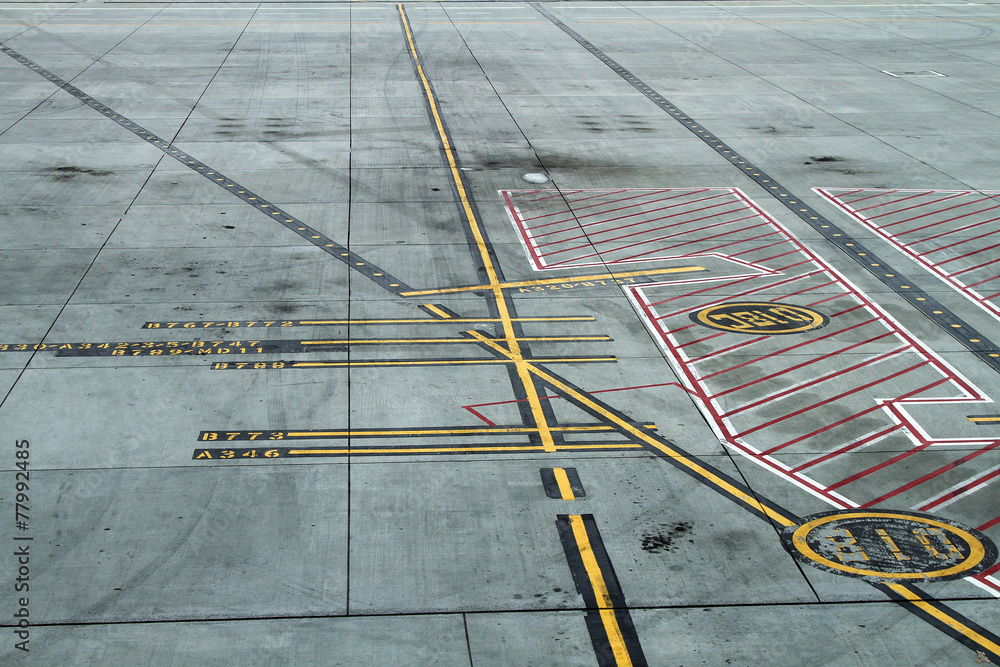 Airport Ramp Markings Stock Photo | Adobe Stock