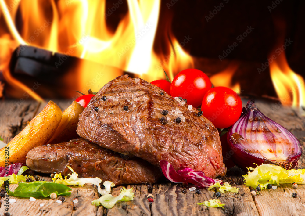 Delicious beef steakes Delicious beef steakes