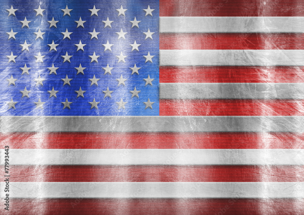 Obraz premium USA Weathered Flag