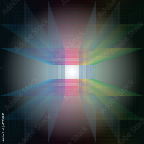 Geometric pattern square