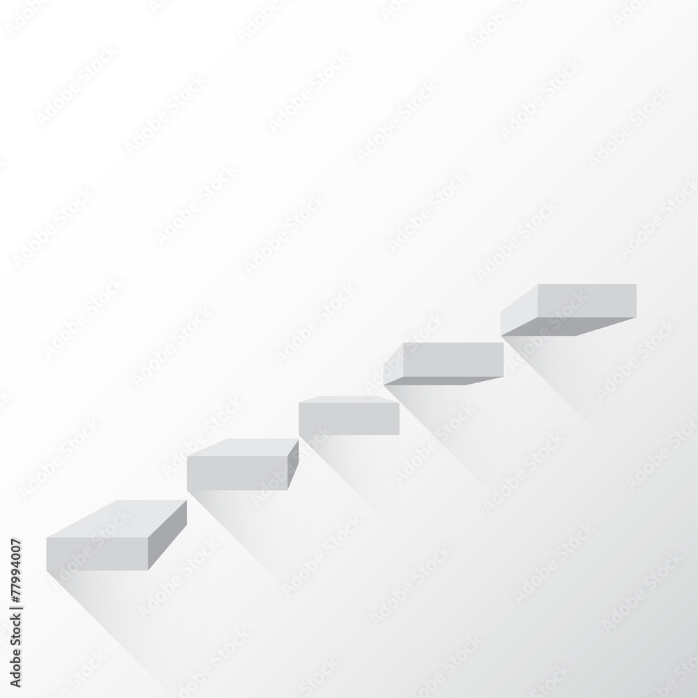 Ladder, climb carrere growth on a black background with shadows Ladder, climb carrere growth on a black background with shadows