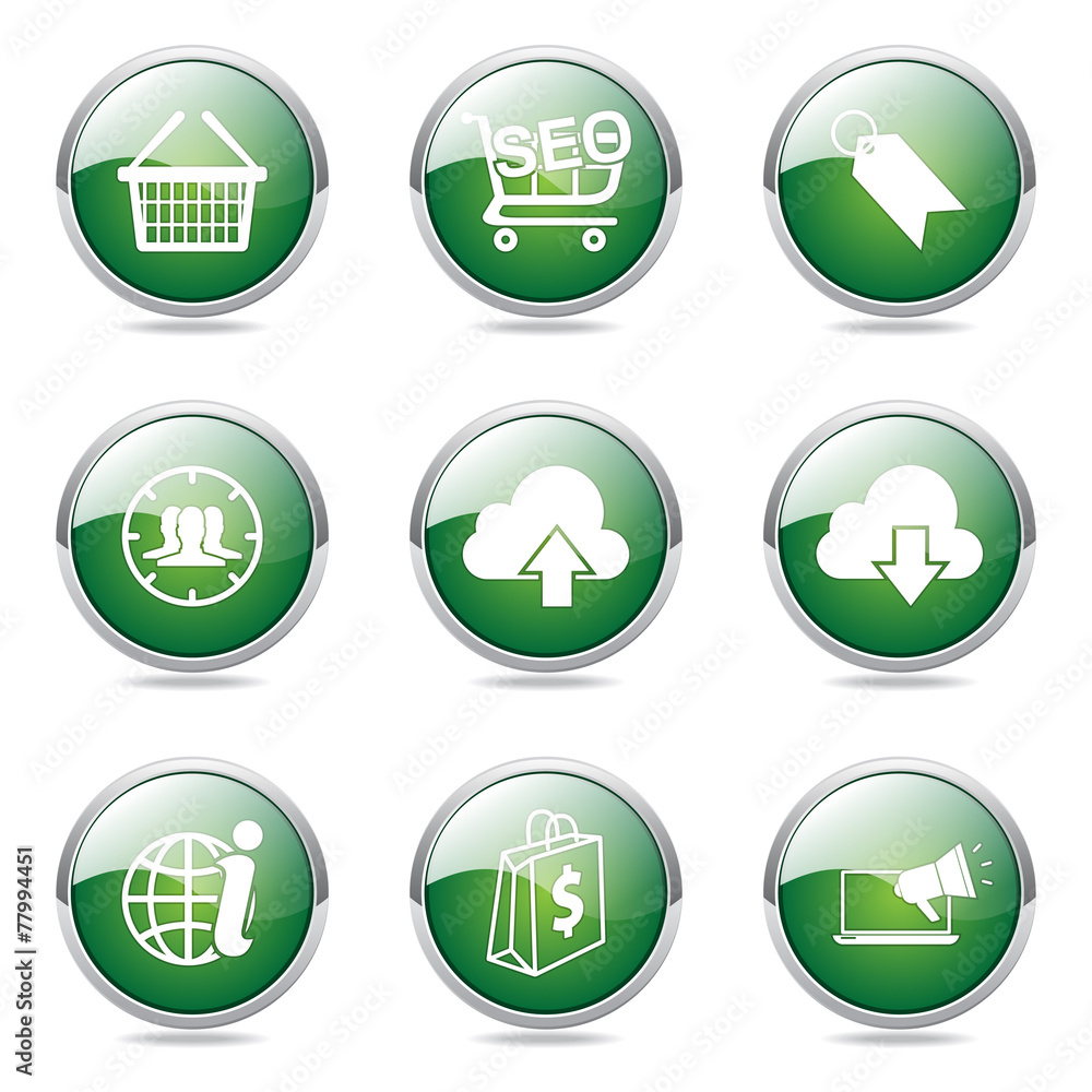 SEO Internet Sign Green Vector Button Icon Design Set 7 SEO Internet Sign Green Vector Button Icon Design Set 7