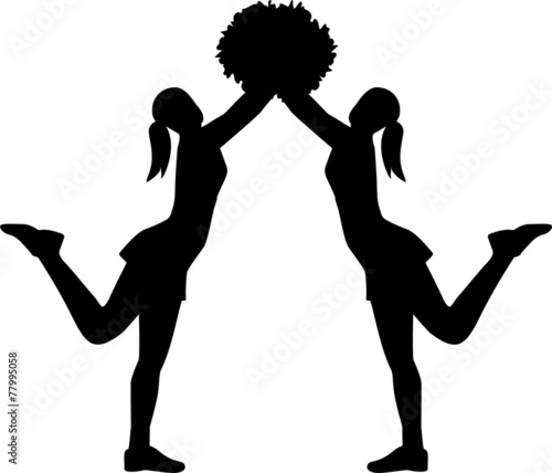 Cheerleader Double Silhouette