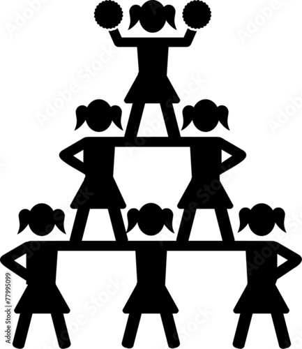 Cheerleader Girls Pictogram