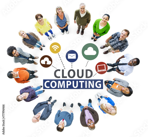 Cloud Computing Network Online Internet Storage Concept