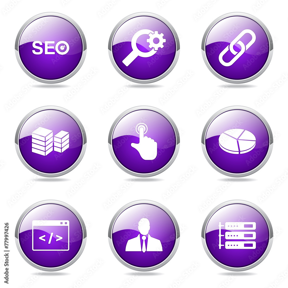 SEO Internet Sign Violet Vector Button Icon Design Set 11 SEO Internet Sign Violet Vector Button Icon Design Set 11