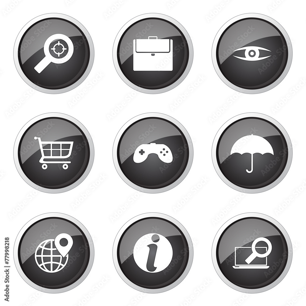 SEO Internet Sign Black Vector Button Icon Design Set 10 SEO Internet Sign Black Vector Button Icon Design Set 10