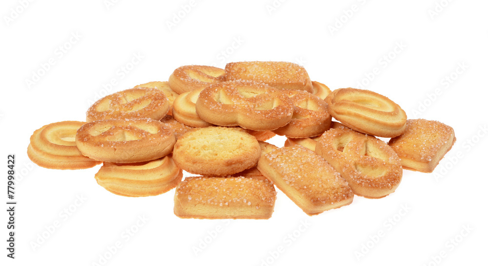 butter cookies,homemade biscuits, isolated butter cookies,homemade biscuits, isolated