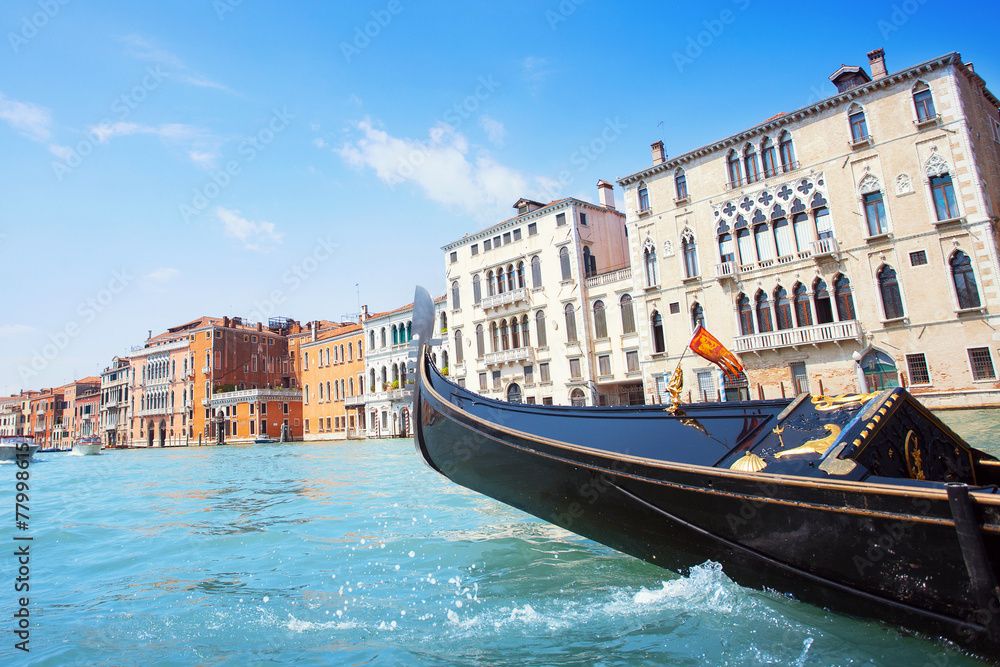 Obraz premium Gondola on the Grand Canal, Venice, Italy