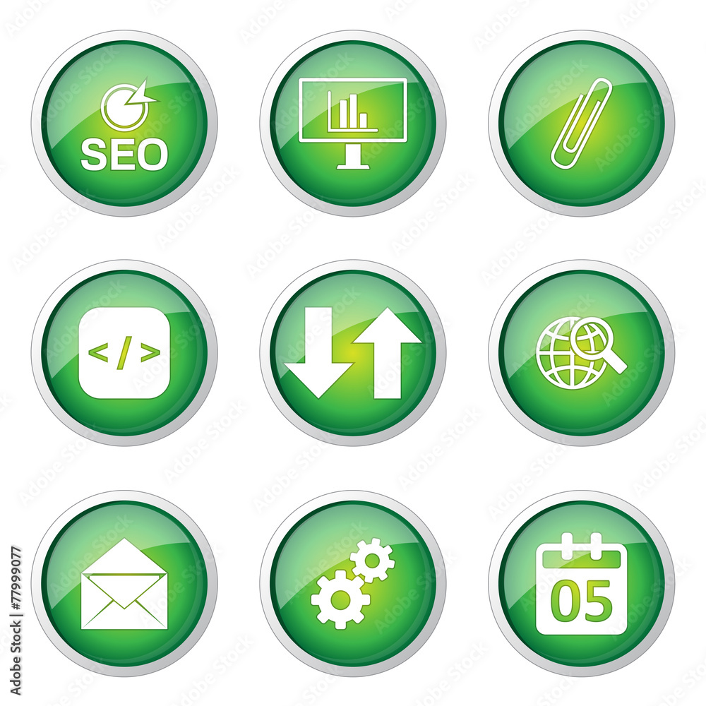 SEO Internet Sign Green Vector Button Icon Design Set 6 SEO Internet Sign Green Vector Button Icon Design Set 6