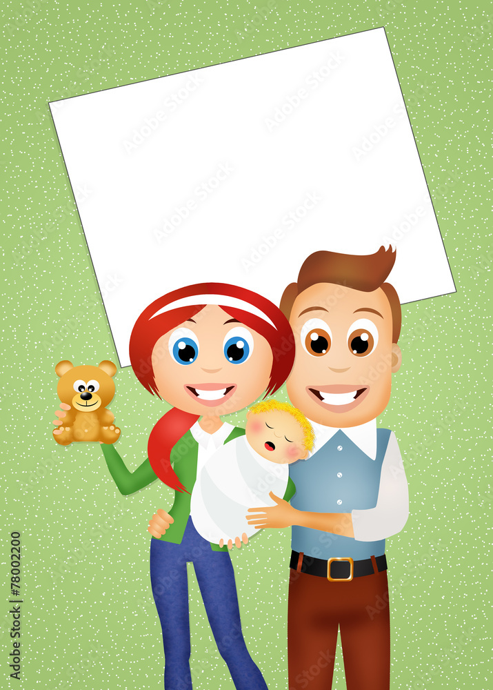 Fototapeta premium happy family