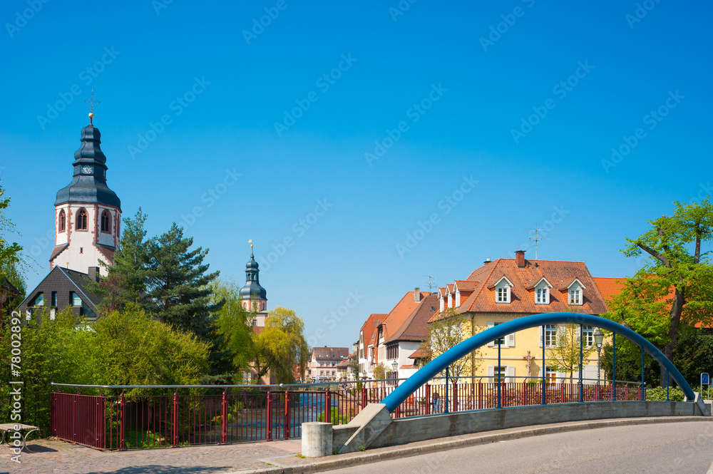 Obraz premium Friedrichsbrücke, Ettlingen