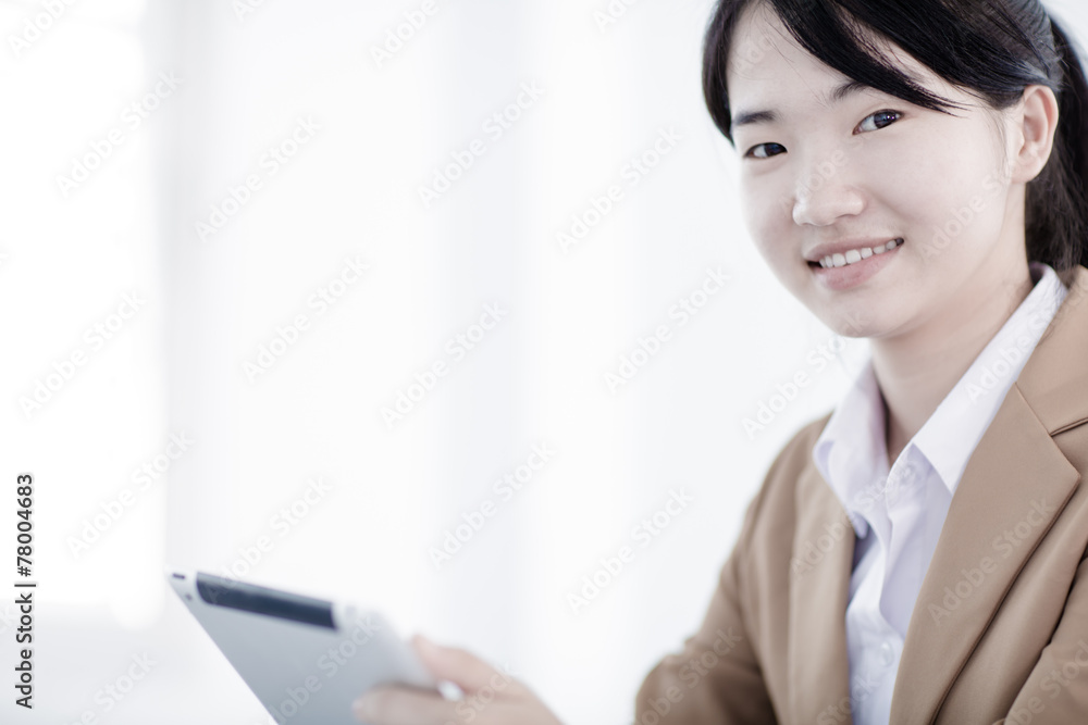 young asian businesswoman working in office young asian businesswoman working in office