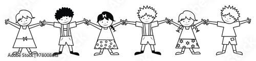 children, line