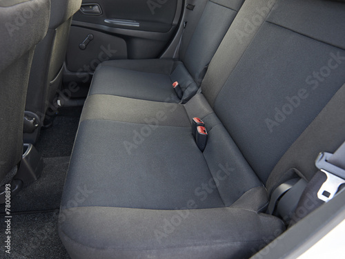 Back seats of an used car