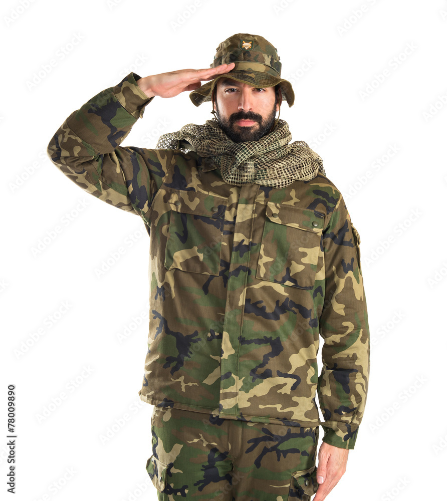 Soldier with hat