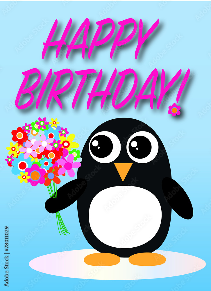 Naklejka premium happy birthday