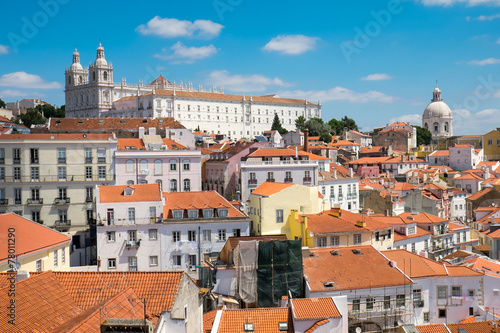 The old Alfama quarter in Lisbon, Portugal