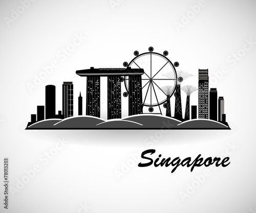 Singapore City Skyline Design