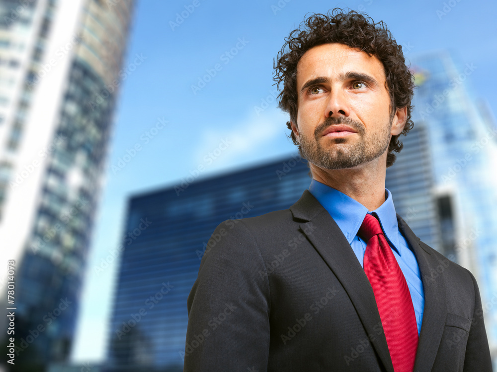 Handsome businessman outdoor Handsome businessman outdoor