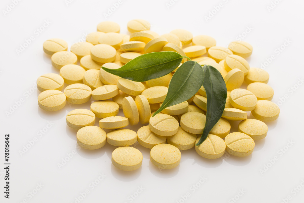 Herbal pill. Herbal pill.