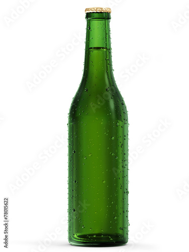 Bottle of Beer isolated on white background